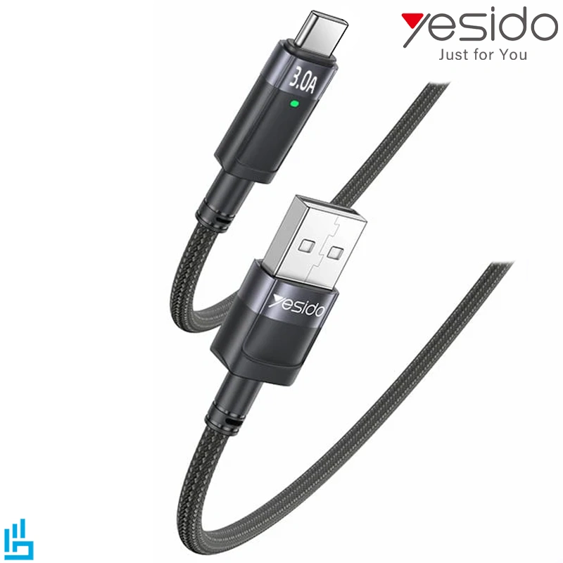 کابل تبدیل USB به USB-C یسیدو مدل AUTO POWER OFF CA123C 3.0A طول 1.2 متر