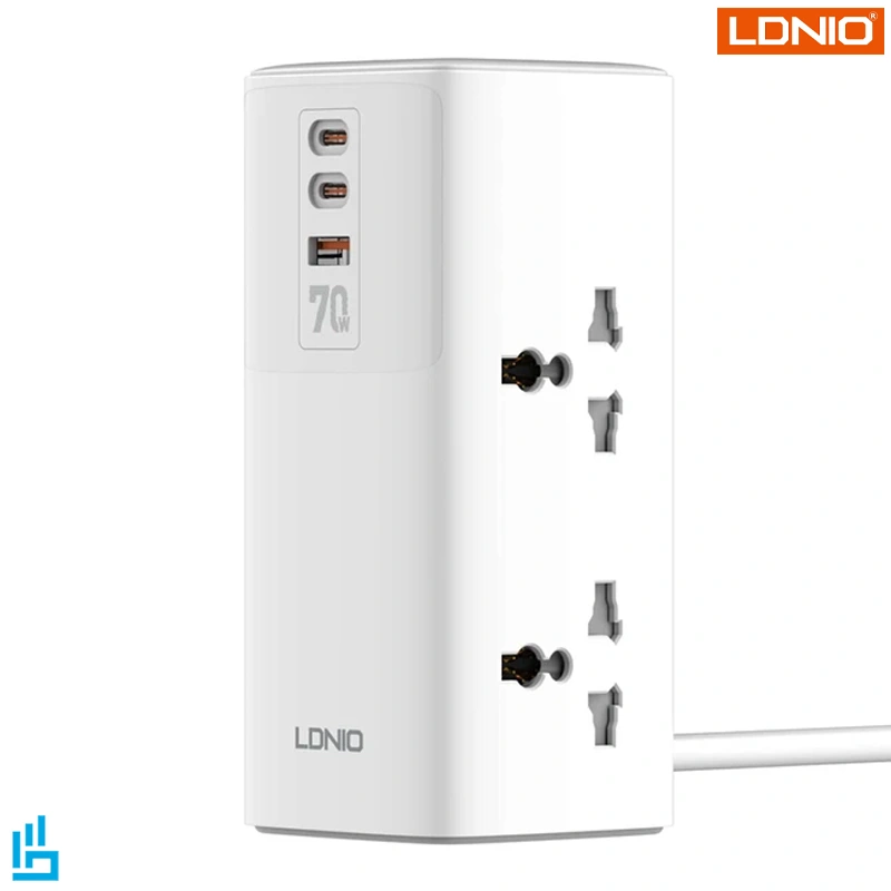 شارژر رومیزی و چندراهی برق الدینیو LDNIO مدل SC4383
