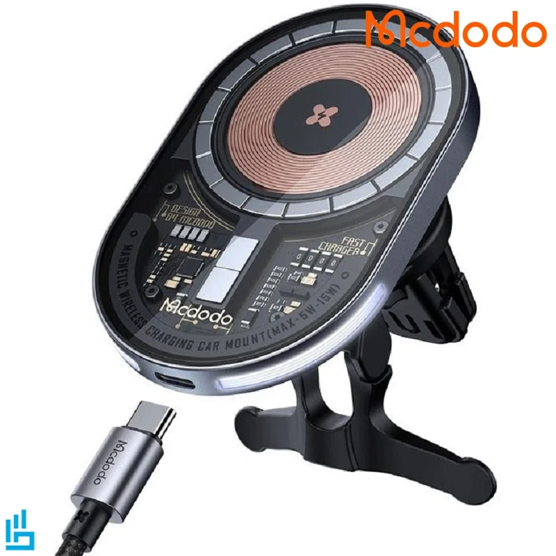 هولدر مگنتی و شارژر وایرلس مک دو دو Mcdodo مدل CH2340