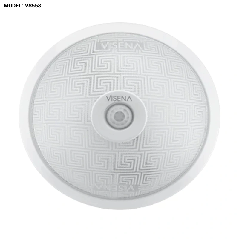 چراغ سقفی سنسوردار شیشه ای پایه فلزی ویسنا مدل VS 558