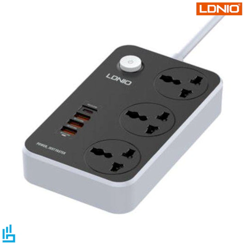 چند راهی برق الدنیو LDNIO Power Socket SC3412 ا LDNIO Power Socket SC3412