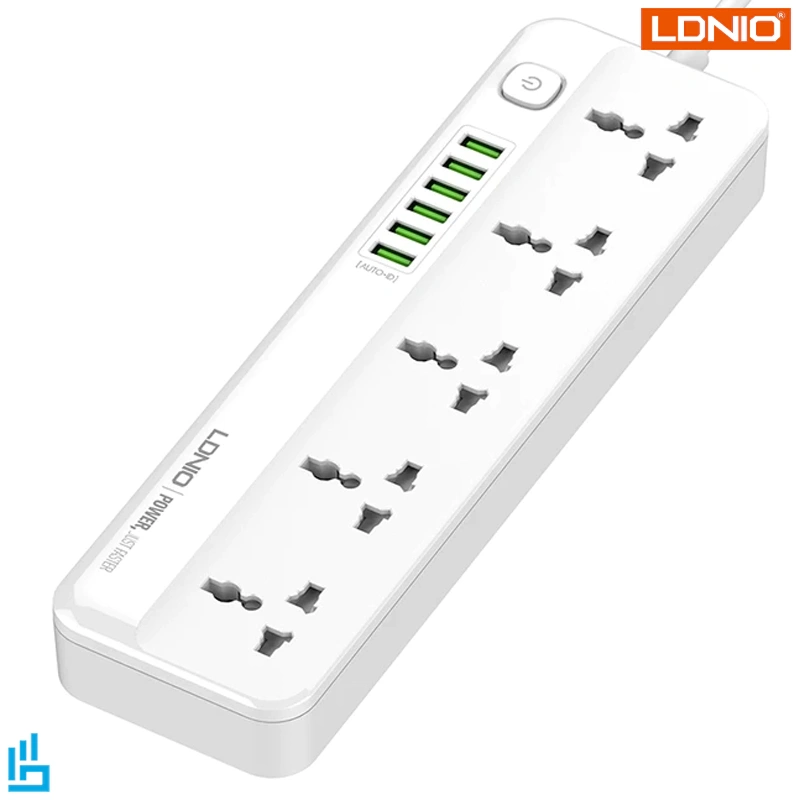 چندراهی برق و شارژر 6 پورت USB الدینیو LDNIO SC-5614