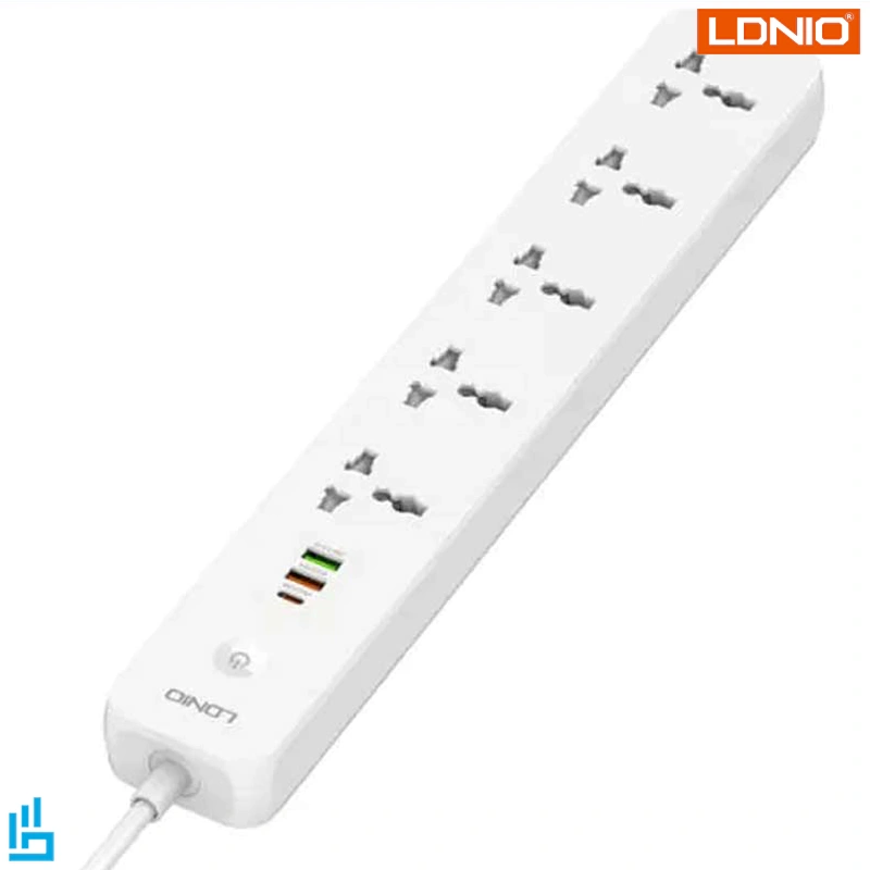 چند راهی برق و شارژر الدینیو LDNIO SC5319 دارای 3 پورت