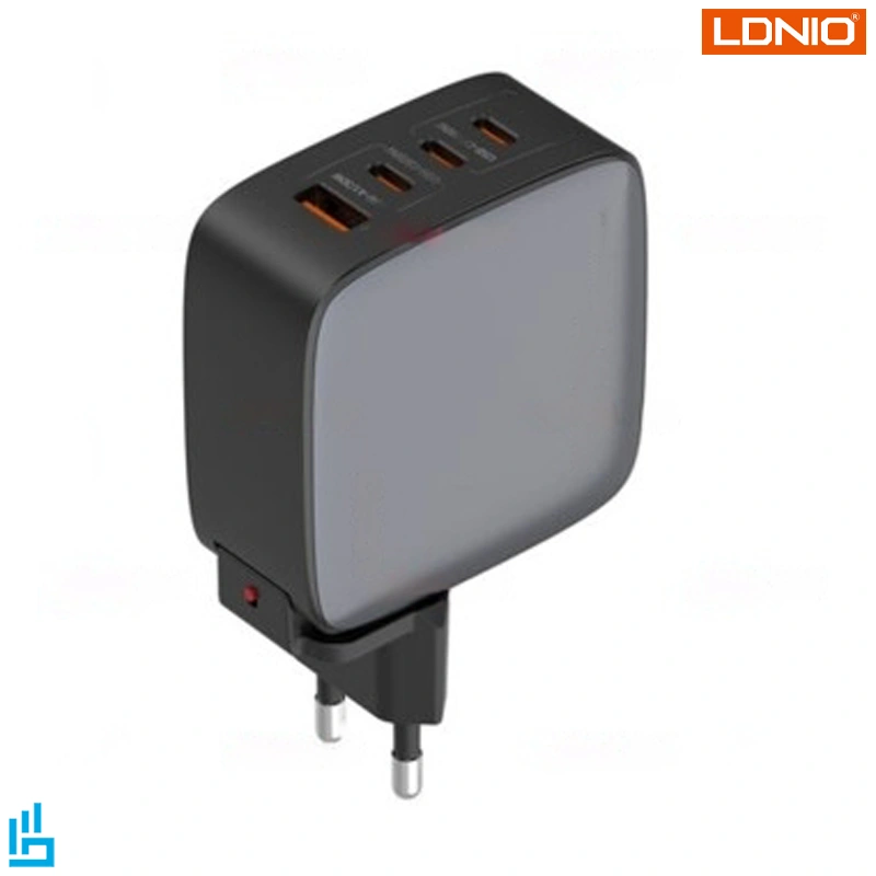 شارژر الدینیو مدل Q408 ویژگی 100W با 4 درگاه خروجی