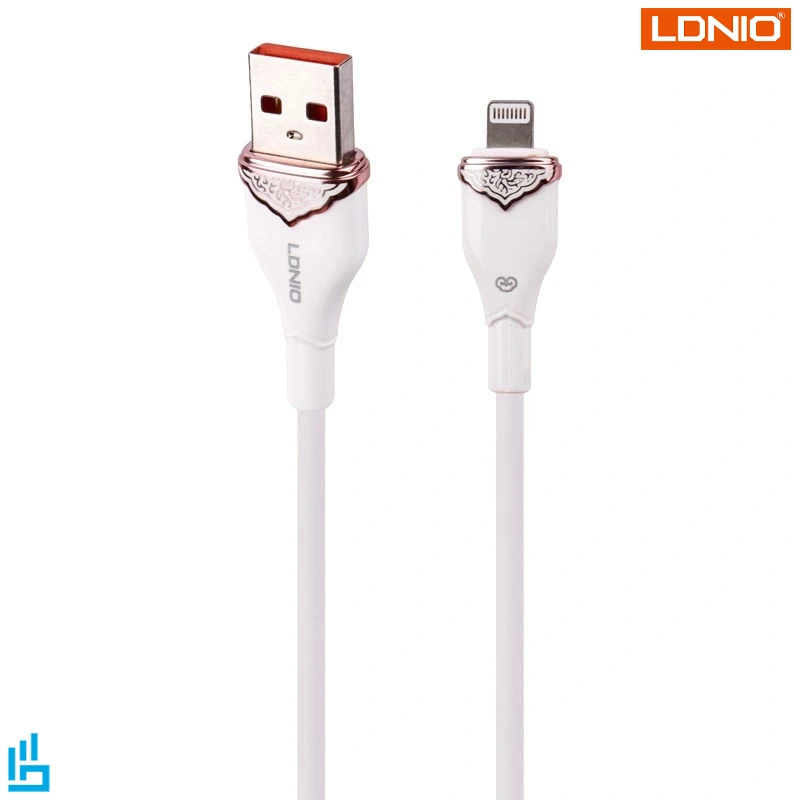کابل تبدیل USB به لایتنینگ الدینیو مدل LS822 طول 2 متر