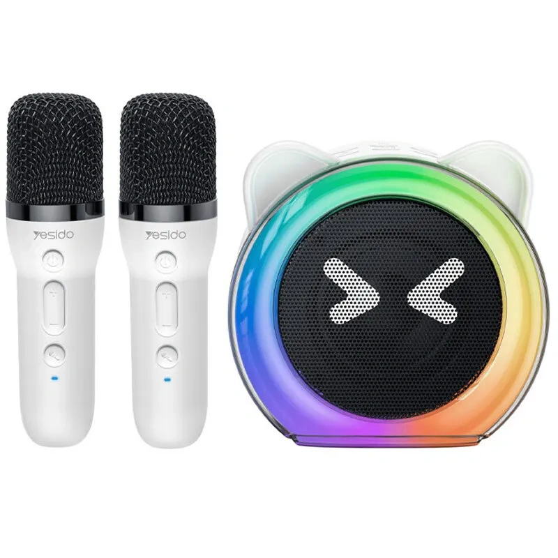 اسپیکر بلوتوثی قابل حمل همراه با 2 میکروفون همراه Yesido مدل YSW36