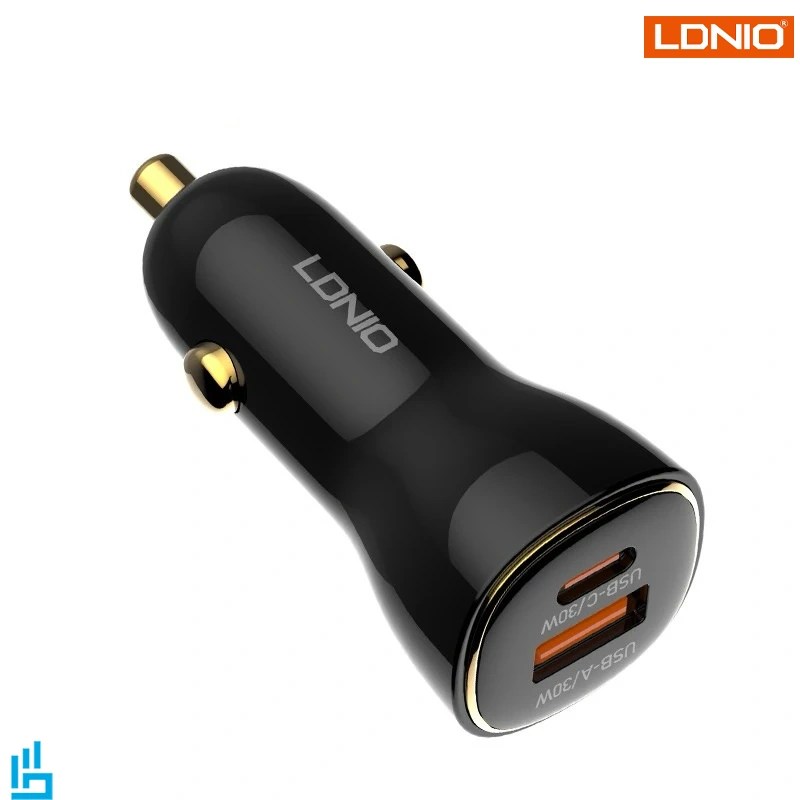 شارژر فندکی الدینیو LDNIO C103 با کابل TypeC