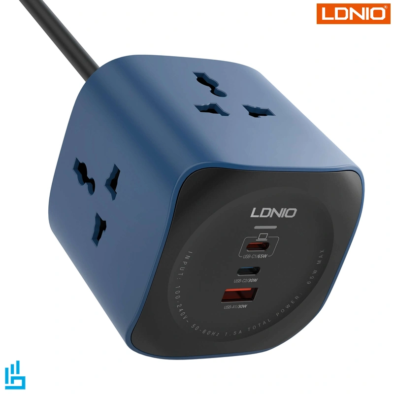 سیم سیار و شارژر چند راهی الدینیو LDNIO مدل SC3319