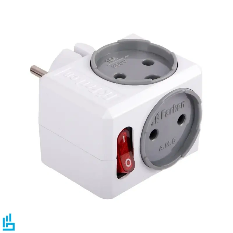 سه راهی تپل با مغزی برنجی کلید دار فارکن Farken