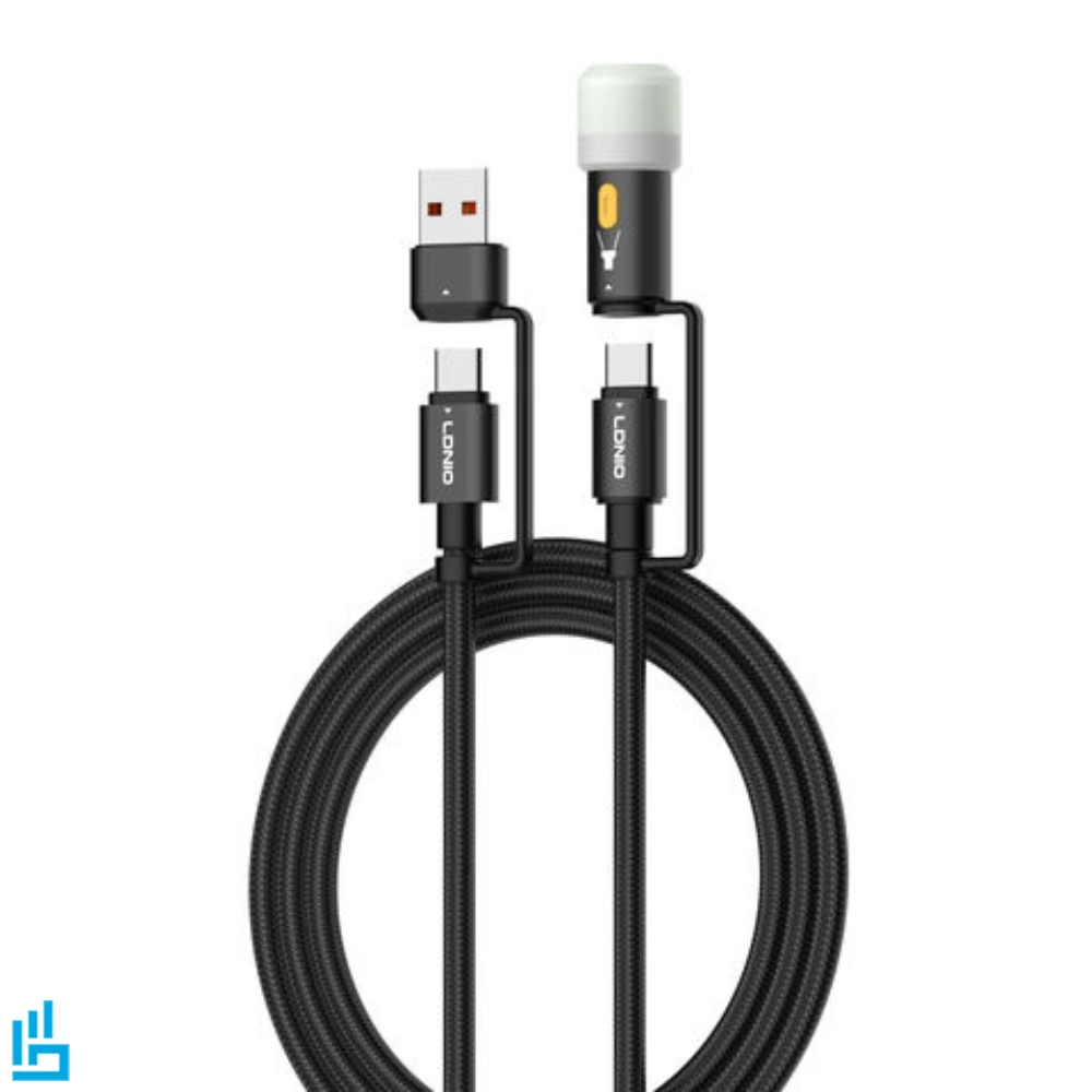 کابل شارژ چندکاره الدینیو LDINIO LC17 طول 1.2 متر