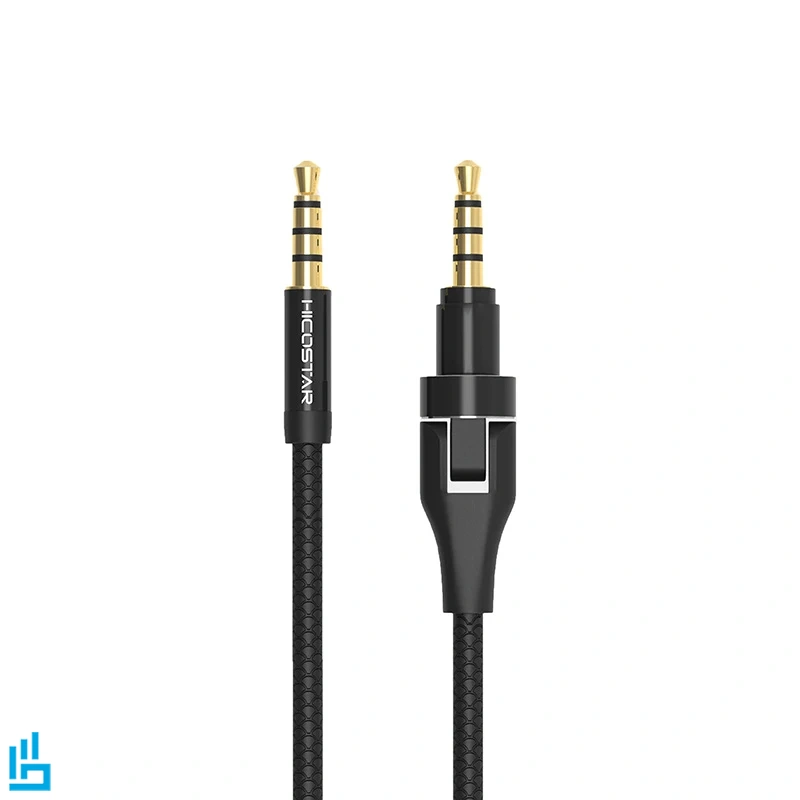 کابل AUX هایکو استار  HICOSTAR HS A22 مشکی طول 1.2 متر