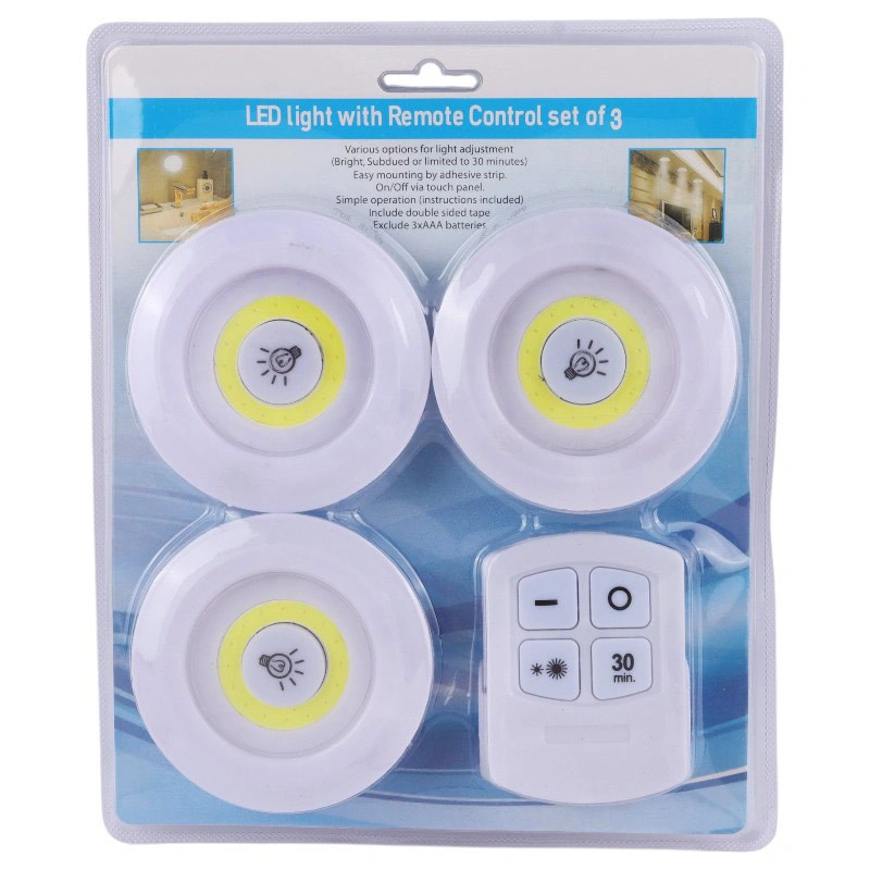 چراغ زیر کابینتی ریموت دار 1+3 COB