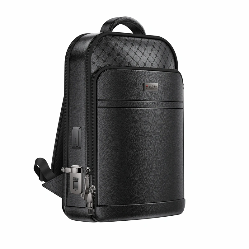 کیف کوله پشتی (رو دوشی) چرم یسیدو قفل اثر انگشتی yesido WB59