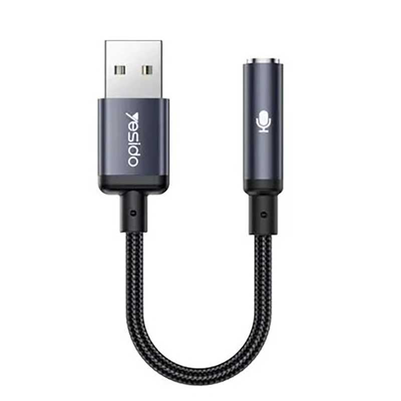 تبدیل جک USB to AUX Yesido یسیدو YAU46