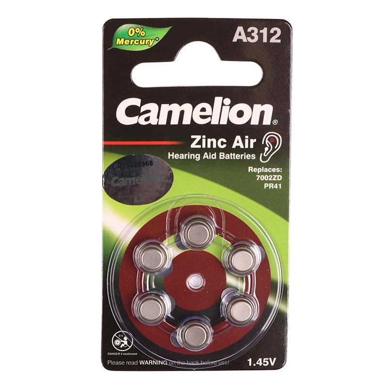 باتری سمعک کملیون سایز 312 camelion