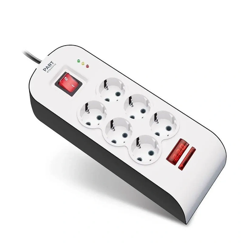 محاقظ برق شش خانه کابل 1/8 پارت الکتریک PE 8794