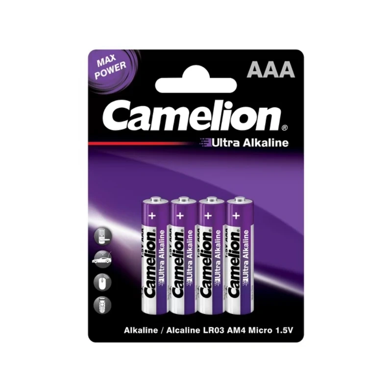 باتری نیم قلمی اولترا آلکالاین کملیون 4 عددی