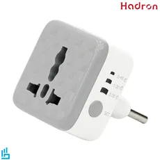 محافظ برق تبدیل شارژر 3 به 2 تایمر دار هادرون P103