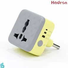 محافظ برق تبدیل شارژر 3 به 2 تایمر دار هادرون P103