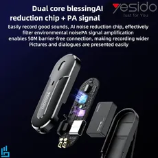 میکروفون یقه ای دو کاربره KR16 یسیدو Yesido لایتنینگ