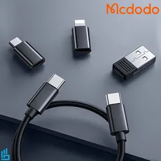 کابل تبدیل (چند منظوره) USB-C/USB به لایتنینگ/USB-C/MicroUSB مک دودو WF-1720 طول 30 سانتی متر
