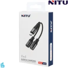 کابل شارژ (تبدیل)  صدا AUX به تایپ سی type-c مدل NX022 نیتو NITU
