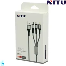 کابل شارژ (تبدیل) NC124 چند کاره USB به لایتنینگ/USB به میکرو/ USB به تایپ سی نیتو 1.2 متر
