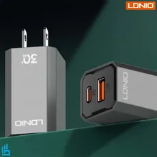 شارژر دیواری الدینیو LDNIO A2527C به همراه کابل تبدیل USB-C