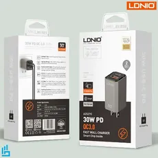 شارژر دیواری الدینیو LDNIO A2527C به همراه کابل تبدیل USB-C