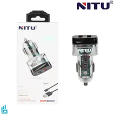 شارژر فندکی نیتو NITU به همراه کابل تایپ سی NDC32 Type c