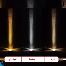 چراغ جت لایت بدنه مشکی 5 وات پرشین لایت PLI