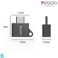 تبدیل OTG یسیدو USB به تایپ سی Yesido مدل GS08