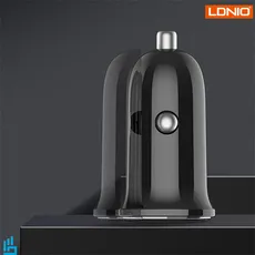 شارژر فندکی LDNIO الدینیو C106 با کابل تایپ سی