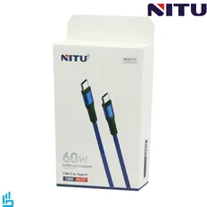 کابل تبدیل شارژ تایپ سی TypeC به تایپ سی TypeC نیتو NITU NC127 طول 120 سانتیمتر