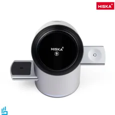 شارژر وایرلس رومیزی سه کاره هیسکا HISKA HR16