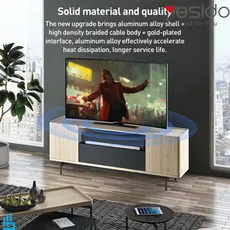 کابل انتقال تصویر یسیدو Yesido HM11 HDMI 8K طول 1/8 متر