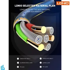 کابل (تبدیل) شارژ میکرو اندرویدی microUSB الدینیو LDNIO LS462
