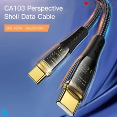 کابل شارژ (تبدیل) تایپ سی type-c به تایپ سی type-c مدل YESIDO CA103 طول 1/2 متر