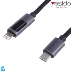 کابل شارژ تایپ سی TypeC به لایتنینگ Lightning یسیدو Yesido CA157 طول 1/2 متر