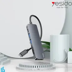 هاب شش پورت با کابل TypeC تایپ سی یسیدو Yesido HB11