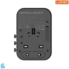 تبدیل یونیورسال و شارژر مسافرتی الدینیو مدل Z9 LDNIO