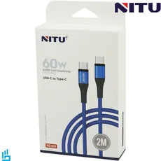کابل (تبدیل) شارژ تایپ سی TypeC به تایپ سی TypeC نیتو NITU NC201 طول 2 متر
