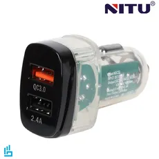 شارژر فندکی نیتو به همراه کابل لایتنینگ NITU  NDC32 Lightning