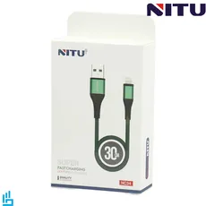 کابل شارژ USB به رلایتنینگ آیفونی Lightning نیتو NITU NC34 طول 30 سانتیمتر