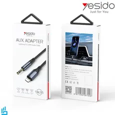 کابل صدا لایتنینگ Lightning به AUX یسیدو Yesido YAU35 طول 1 متر