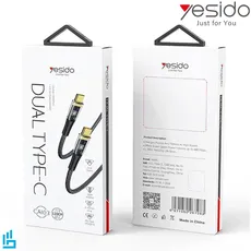 کابل شارژ (تبدیل) تایپ سی type-c به تایپ سی type-c مدل YESIDO CA103 طول 1/2 متر