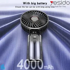 پنکه کوچک قابل حمل دارای پاوربانک مدل YESIDO YF10