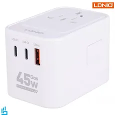 شارژر دیواری 45 وات و تبدیل برق یونیورسال الدینیو LDNIO Z8