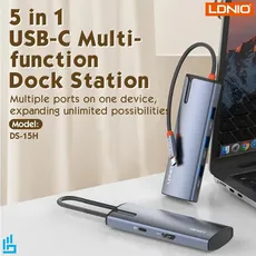 هاب چندکاره 5 پورت الدینیو مدل LDNIO DS15H