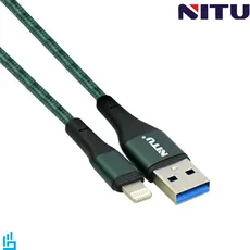 کابل شارژ USB به رلایتنینگ آیفونی Lightning نیتو NITU NC34 طول 30 سانتیمتر